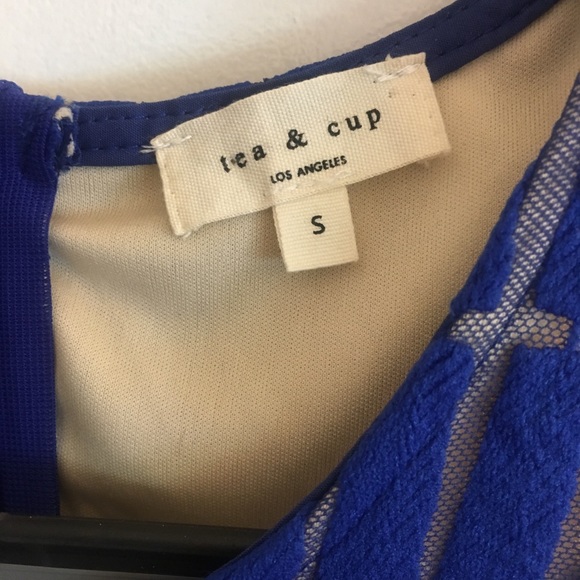 Vici Collection Cobalt Blue Majestic Lace Dress - Picture 2 of 6